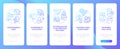 Homebuying process blue gradient onboarding mobile app screen