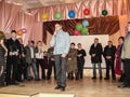 A homecoming at a rural school in Kaluga region in Russia.