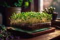 The Homegrown Greens Experience: Box of Fresh Juicy Microgreens - Generative AI