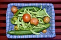 Homegrown organic vegetables Royalty Free Stock Photo