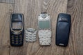 Homel, Belarus - November 8, 2020: Nokia 3310 Mobile Phone, One of Nokia`s most popular phones, First launched