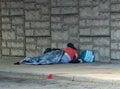 Homeless Couple Sleeping