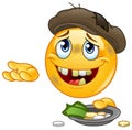 Homeless emoticon Royalty Free Stock Photo