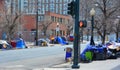 Homeless People in Denver, Colorado.