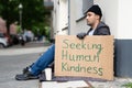 Homeless Lonely Poor Man Royalty Free Stock Photo
