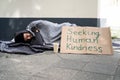 Homeless Lonely Poor Man Royalty Free Stock Photo