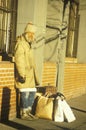 Homeless man, New York City, New York Royalty Free Stock Photo