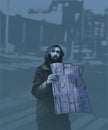 Homeless Painting Royalty Free Stock Photo