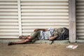 Homeless Person Sleeping Royalty Free Stock Photo