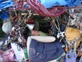 Homeless Woman Living in a Golf Cart Palm Springs