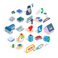 Homelike icons set, isometric style Royalty Free Stock Photo