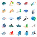 Homelike icons set, isometric style Royalty Free Stock Photo