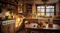 homely cozy kitchen