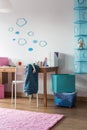 Homely room for schoolgirl Royalty Free Stock Photo