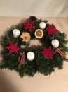 homemade advent wreath Royalty Free Stock Photo