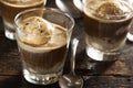 Homemade Affogato with Ice Cream Royalty Free Stock Photo