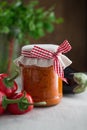 Homemade Ajvar Royalty Free Stock Photo