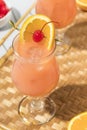 Homemade Alcoholic Hurricane Cocktail Drink Royalty Free Stock Photo