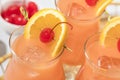 Homemade Alcoholic Hurricane Cocktail Drink Royalty Free Stock Photo