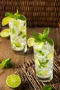 Homemade Alcoholic Mojito with LIme