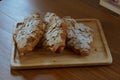 Picture Homemade Almond, Soft and Delicious Croissants
