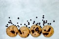 Homemade american chocolate chip cookies Royalty Free Stock Photo