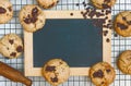 Homemade american chocolate chip cookies Royalty Free Stock Photo