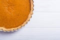 Homemade american traditional pumpkin pie