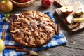 Homemade apple cake Royalty Free Stock Photo