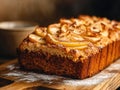 Homemade Apple Cake with Icing Royalty Free Stock Photo