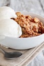 Homemade Apple Crisp or Crumble Royalty Free Stock Photo