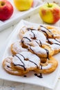 Homemade apple pancake rings