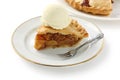 Homemade apple pie with ice cream Royalty Free Stock Photo