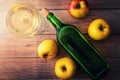 Homemade apple wine or cider Royalty Free Stock Photo