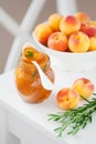 Homemade apricot jam