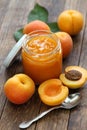 Homemade apricot jam Royalty Free Stock Photo