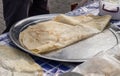 Homemade arabian flatbread