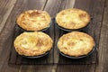 Homemade aussie meat pie Royalty Free Stock Photo