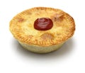 Homemade aussie meat pie Royalty Free Stock Photo