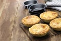 Homemade aussie meat pie