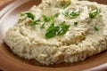 Homemade Baba Ghanoush Royalty Free Stock Photo