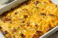 Homemade Bacon Amish Breakfast Casserole Royalty Free Stock Photo