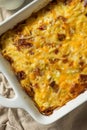 Homemade Bacon Amish Breakfast Casserole Royalty Free Stock Photo