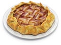 Homemade bacon lattice pie Royalty Free Stock Photo