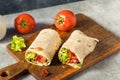 Homemade Bacon Lettuce Tomato BLT Wrap