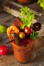 Homemade Bacon Spicy Vodka Bloody Mary Royalty Free Stock Photo