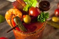 Homemade Bacon Spicy Vodka Bloody Mary Royalty Free Stock Photo