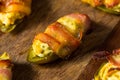 Homemade Bacon Wrapped Jalapeno Poppers Royalty Free Stock Photo