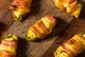 Homemade Bacon Wrapped Jalapeno Poppers Royalty Free Stock Photo