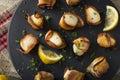 Homemade Bacon Wrapped Scallops Royalty Free Stock Photo